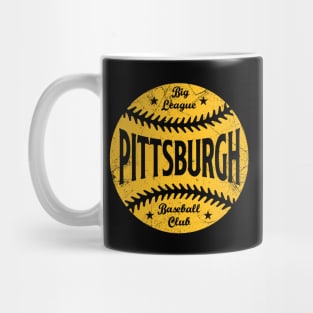 Pittsburgh Retro Big League Baseball - Black Mug